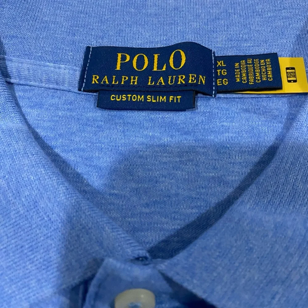 Polo by Ralph Lauren Men's Blue Polo Shirt - Picture 3 of 6